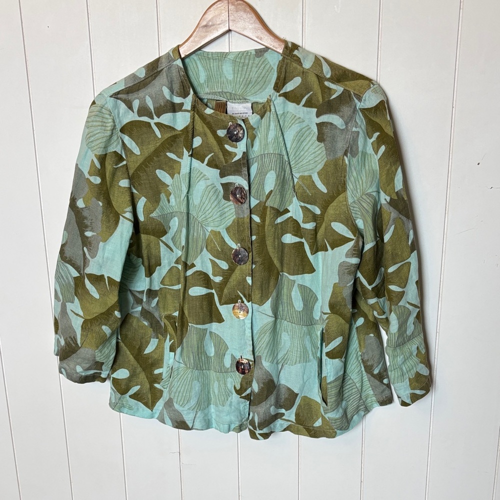 CLICK 100% Linen Top!  large